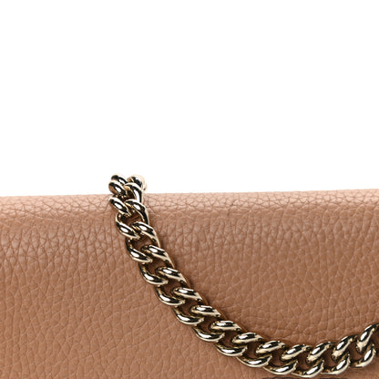 Gucci Pebbled Calfskin Medium Soho Flap Crossbody Camelia 11 of 12