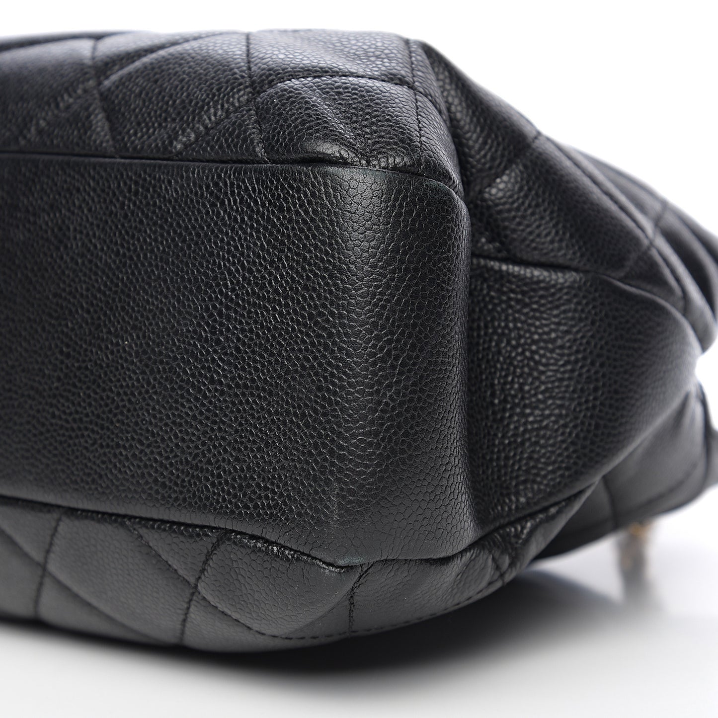 Caviar Quilted Timeless CC Soft Tote Black