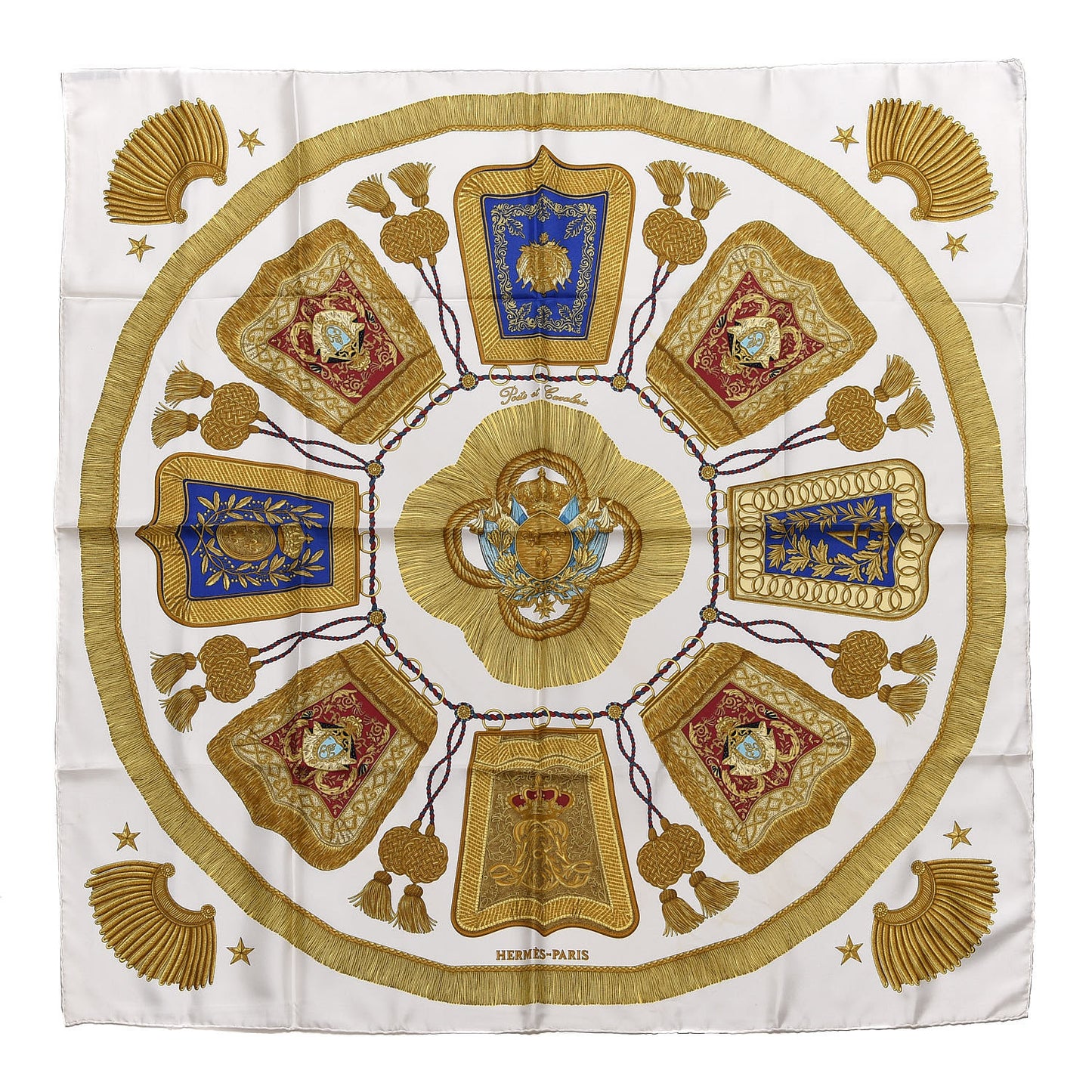 Silk Poste et Cavalerie Scarf 90