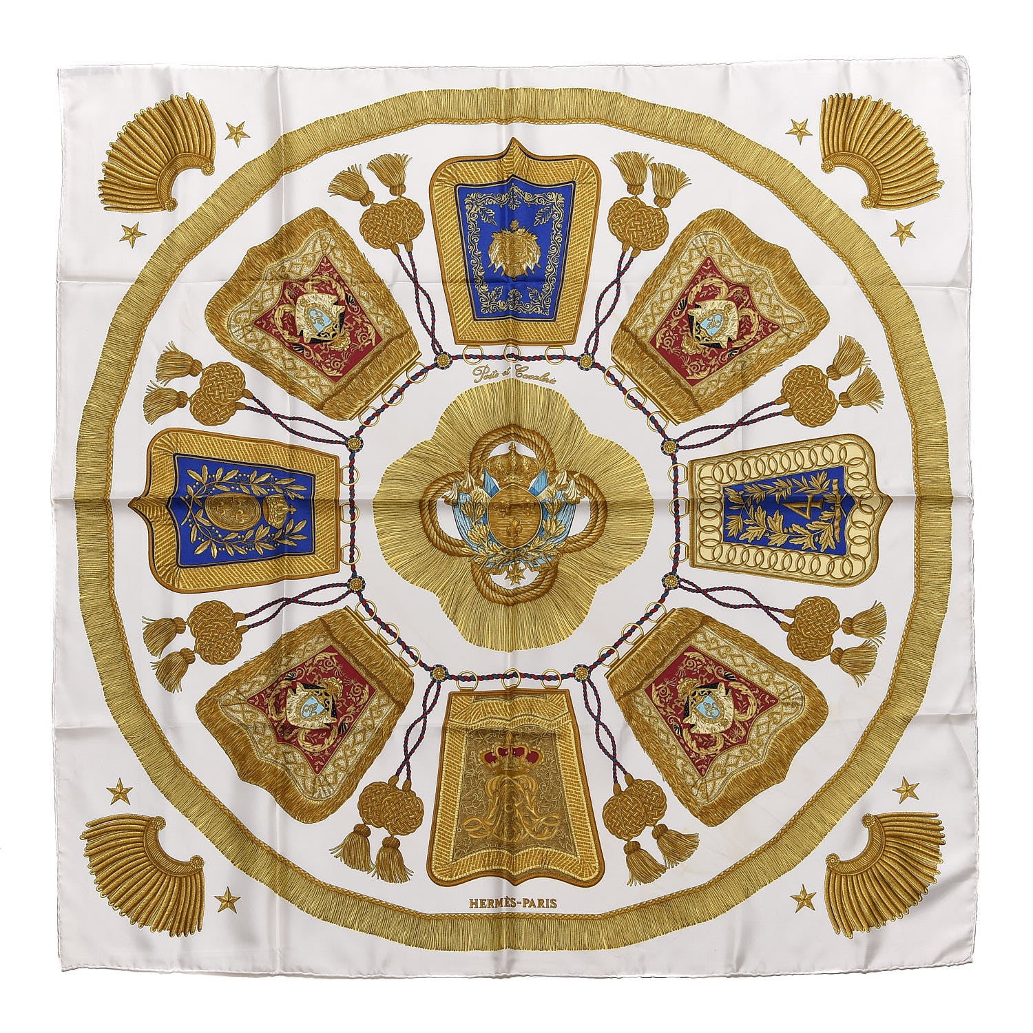 Hermes Silk Poste et Cavalerie Scarf 90 1 of 9