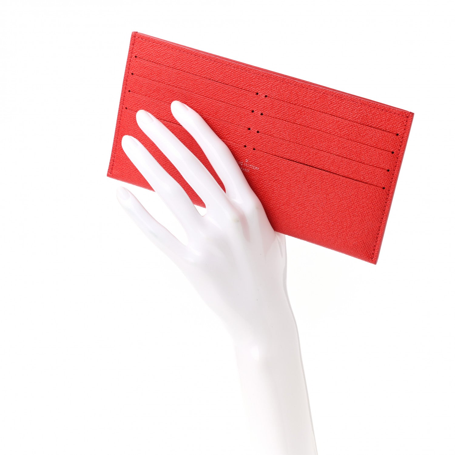 Louis Vuitton Calfskin Felicie Card Holder Insert Cherry 2 of 6