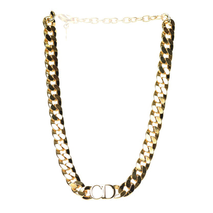 Christian Dior Metal Danseuse Etoile Chain Choker Necklace Gold 3 of 5