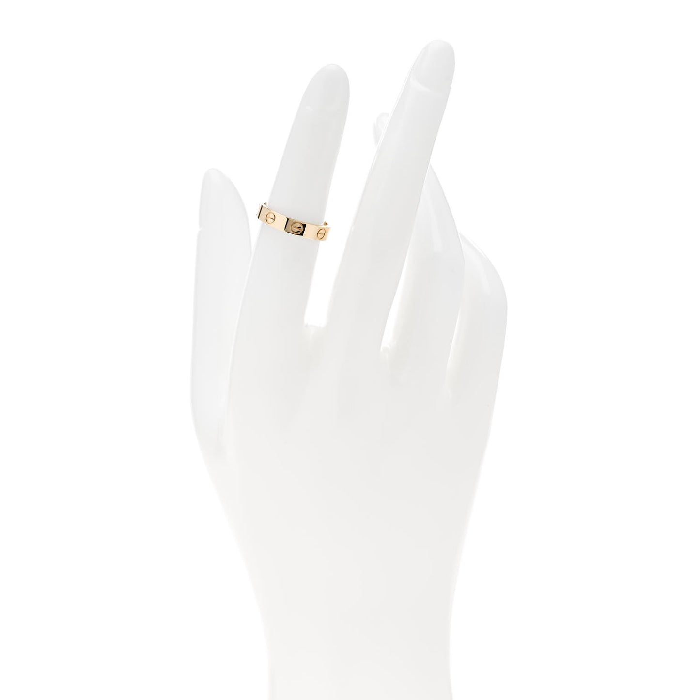 18K Yellow Gold 3.5mm LOVE Wedding Band Ring 49 5