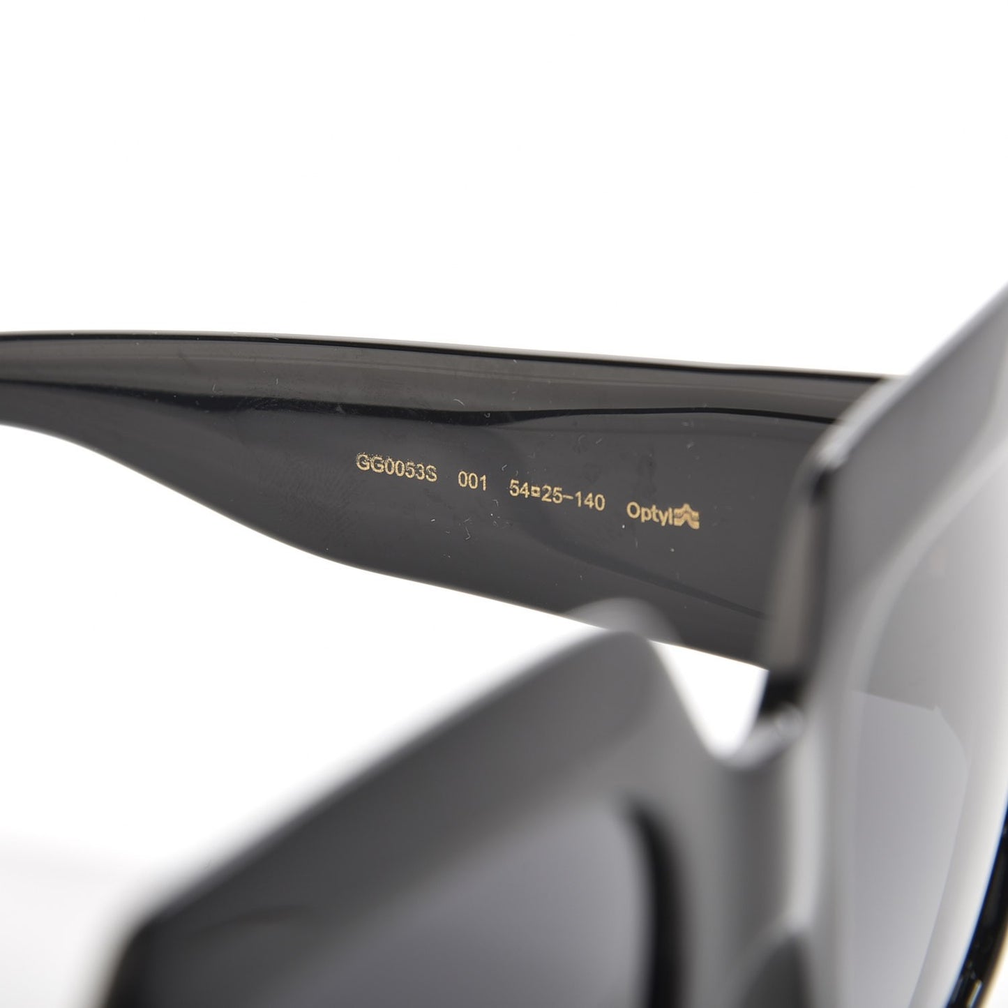 Acetate Square Frame Sunglasses GG0053S Black