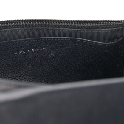 Chanel Caviar Half Moon Wallet On Chain WOC Black 9 of 11