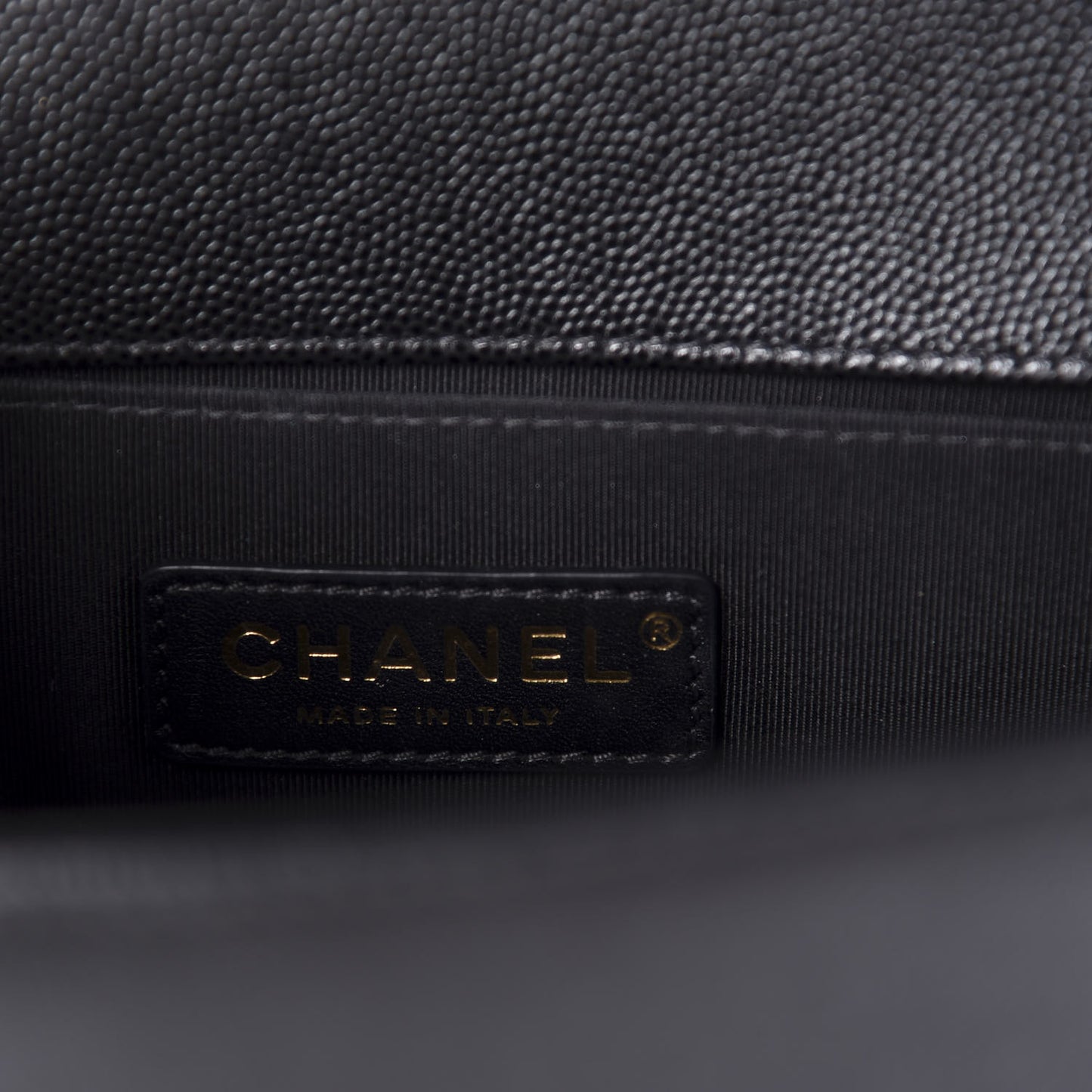 Caviar Quilted Small Boy Flap Black