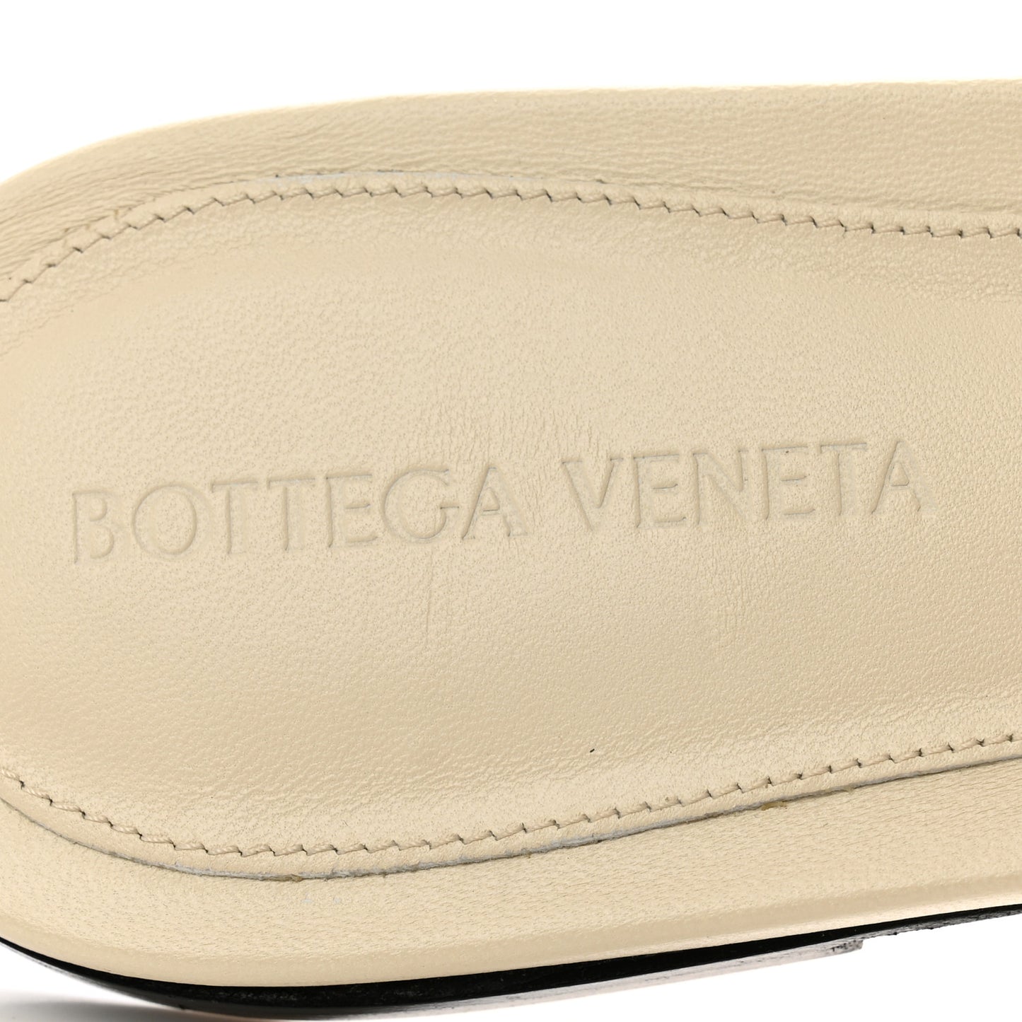 Nappa Matelasse Padded Flat Sandals 40.5 Sea Salt
