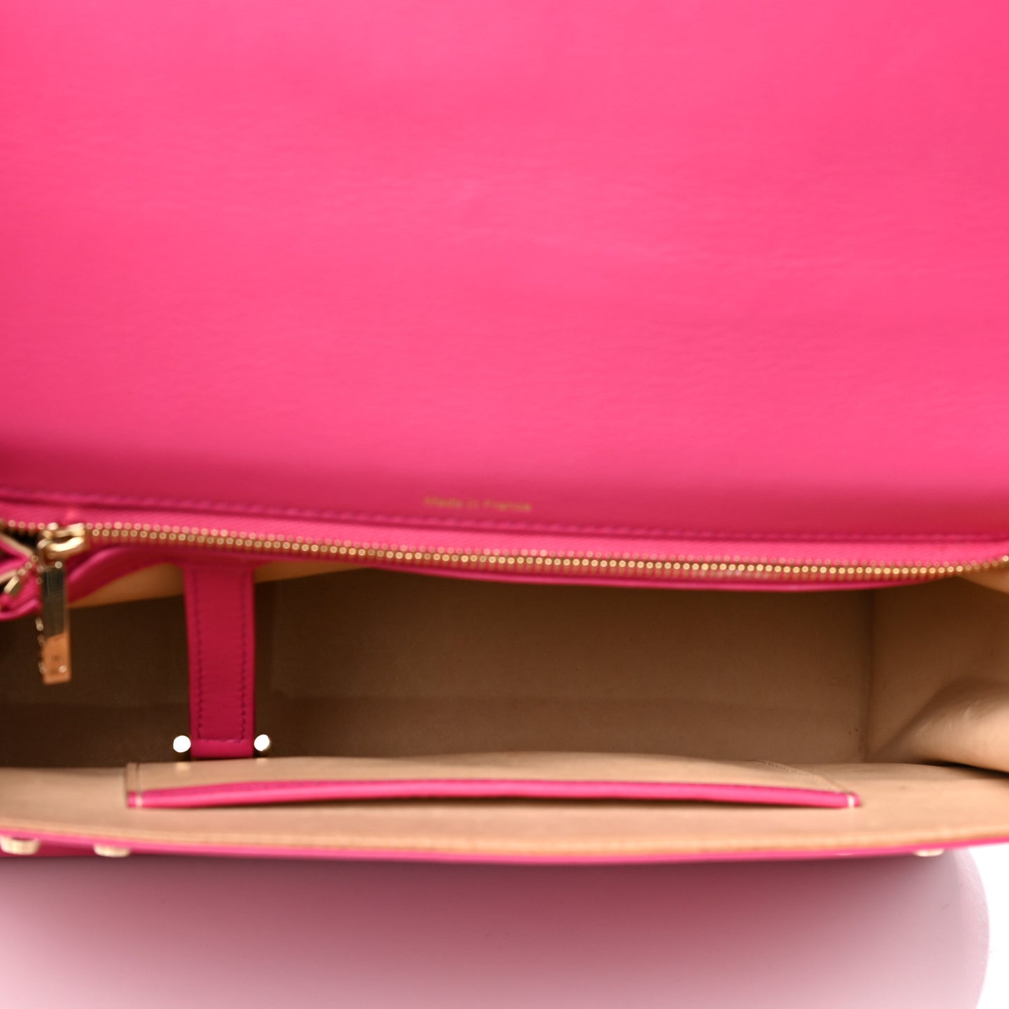 Calfskin GM Tempete Satchel Fuchsia