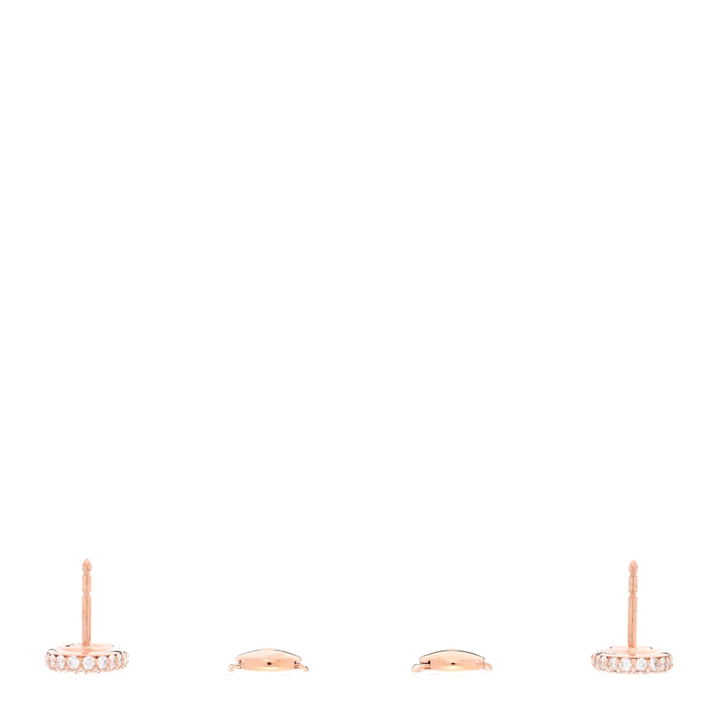 18K Rose Gold Diamond New Farandole Earrings