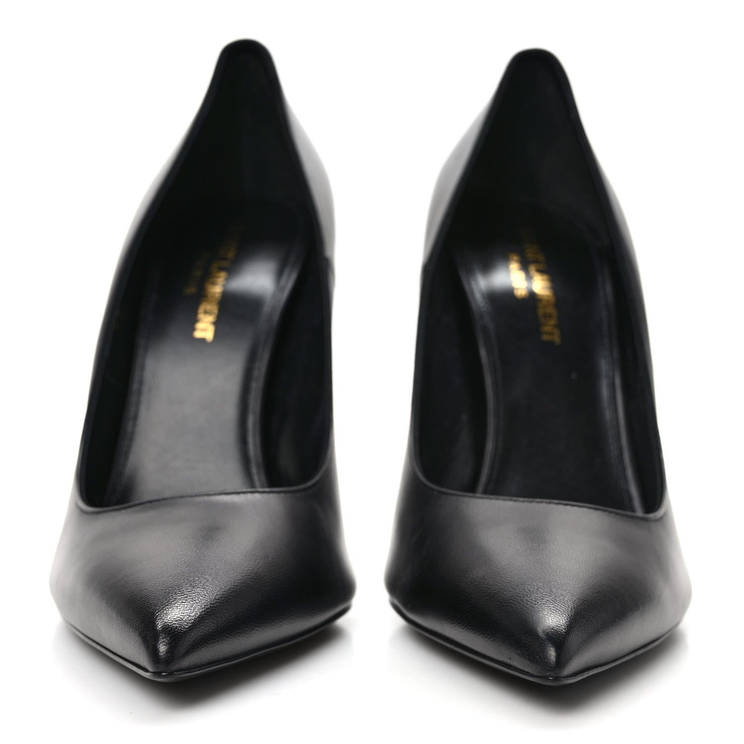 Saint Laurent Calfskin Opyum 100 Pumps 38 Black 2 of 8