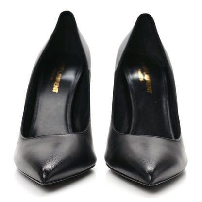 Saint Laurent Calfskin Opyum 100 Pumps 38 Black 2 of 8