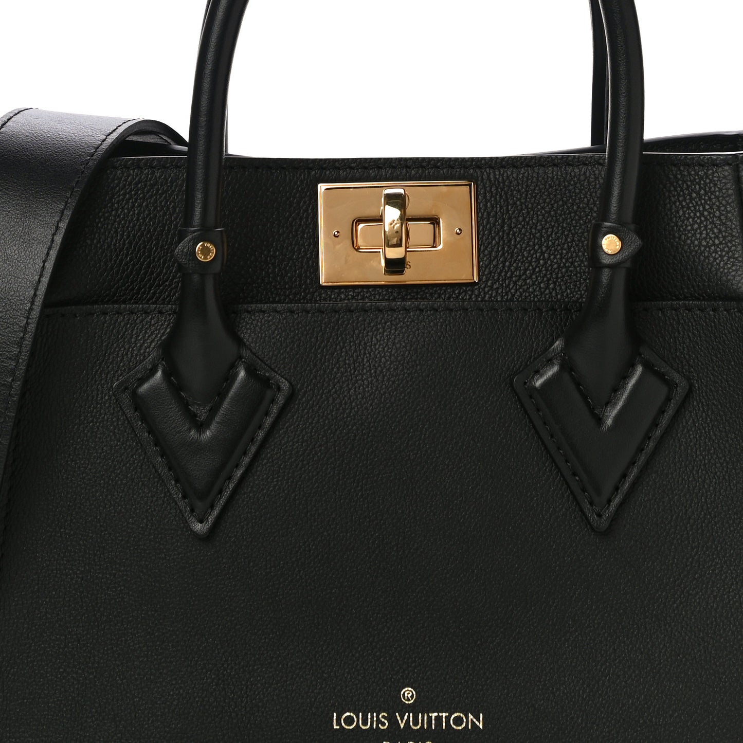 Calfskin Monogram On My Side PM Black