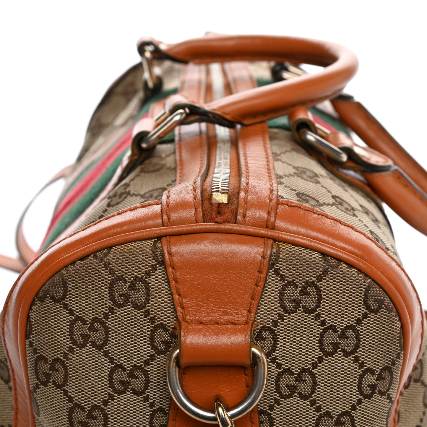 Monogram Vintage Web Medium Boston Tobacco