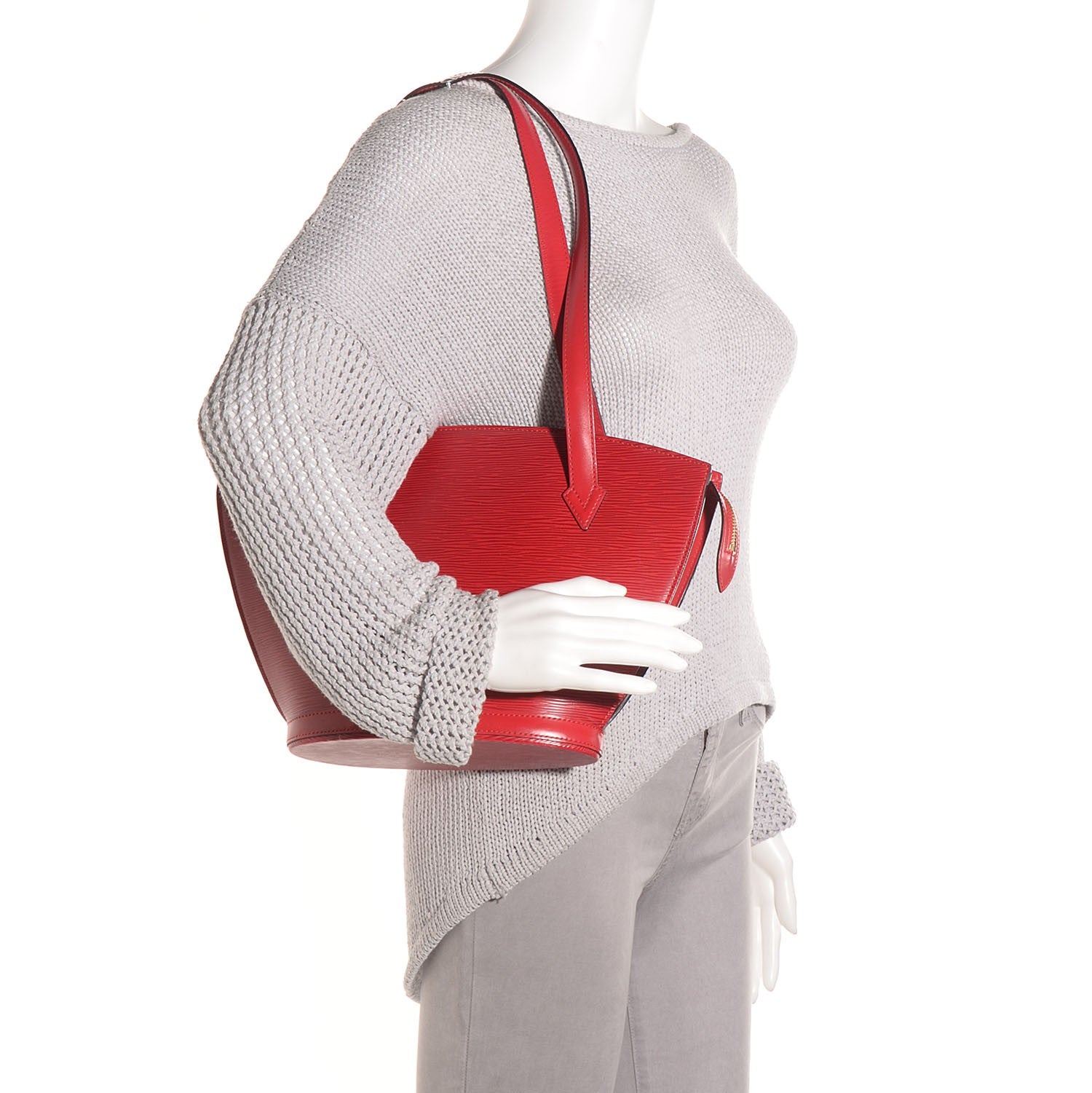 Louis Vuitton Epi Saint Jacques PM Long Straps Red 2 of 7