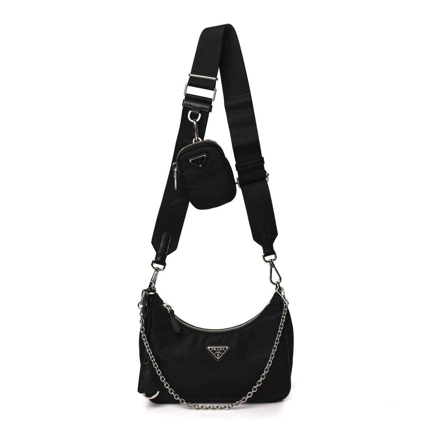 Nylon Re-Edition 2005 Shoulder Bag Black