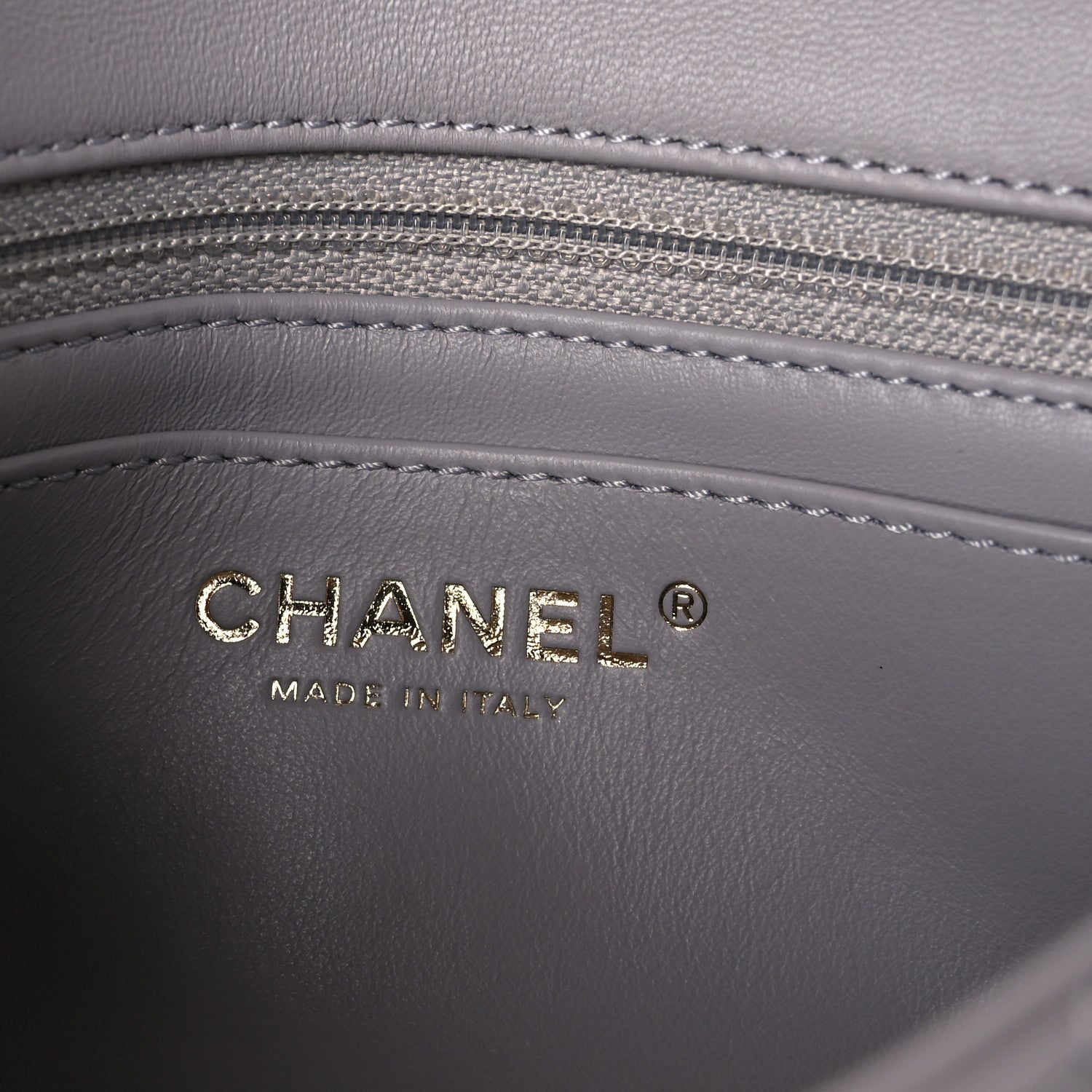 Chanel Lambskin Quilted Mini Pearl Crush Flap Light Grey 7 of 11