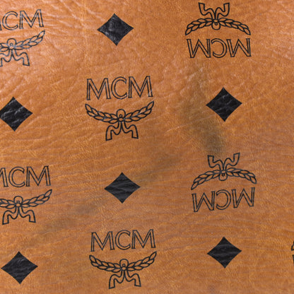 MCM Visetos Medium Liz Reversible Shopper Tote Cognac 11 of 11