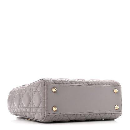 Christian Dior Lambskin Cannage Small Lady Dior Grey 4 of 17