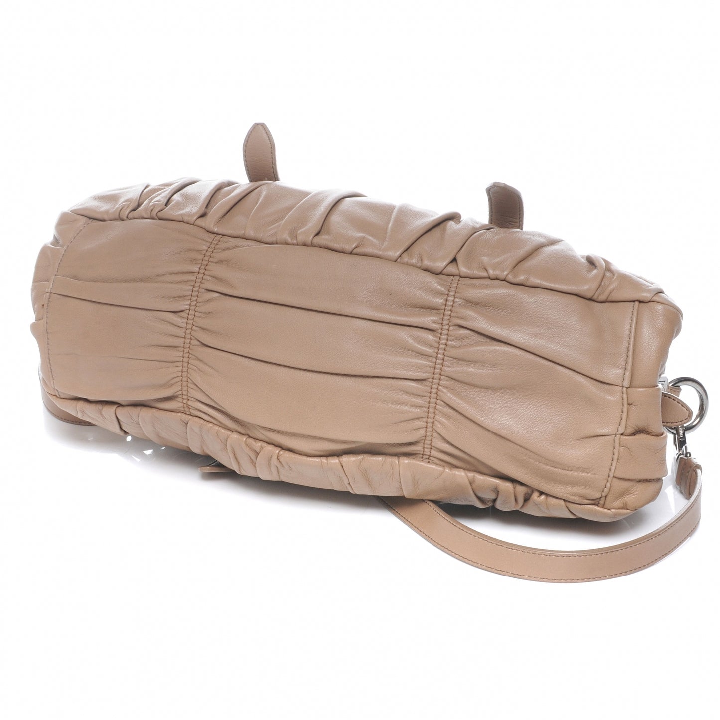 Nappa Gaufre Shopping Satchel Visone