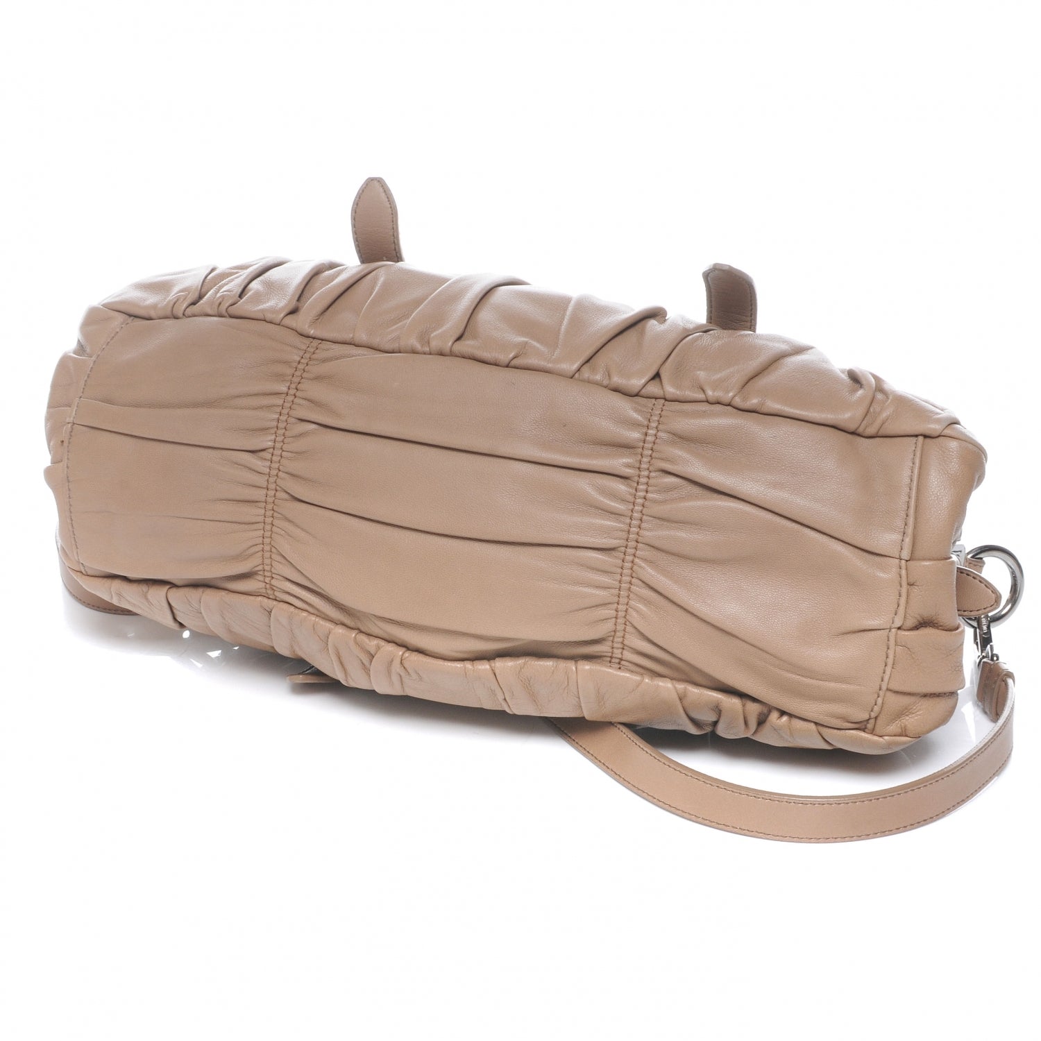 Prada Nappa Gaufre Shopping Satchel Visone 4 of 6