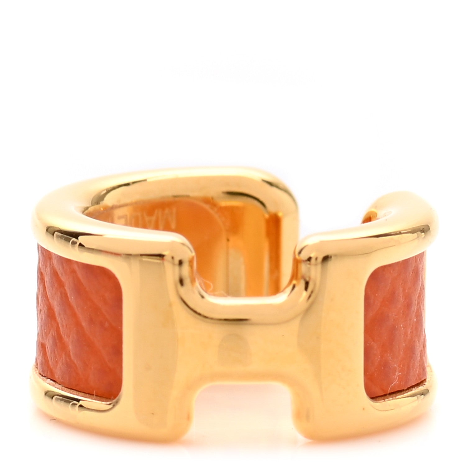 Hermes Epsom Olympe Ear Cuff PM Orange 1 of 5