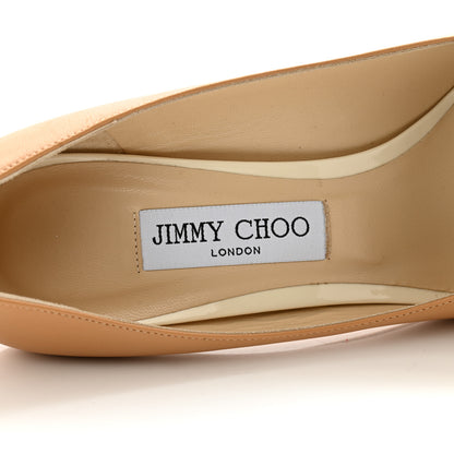 Jimmy Choo Patent Calfskin Love 85 Pumps 40 Beige 6 of 9