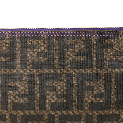 Fendi Zucca Spalmati Pochette Tobacco Viola 8 of 10