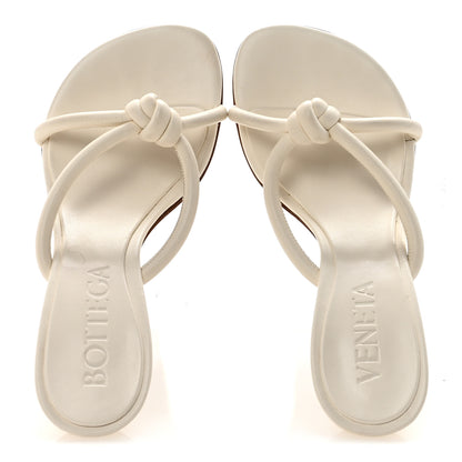 Bottega Veneta Lambskin Blink Knot Mule Sandals 35.5 White 4 of 18