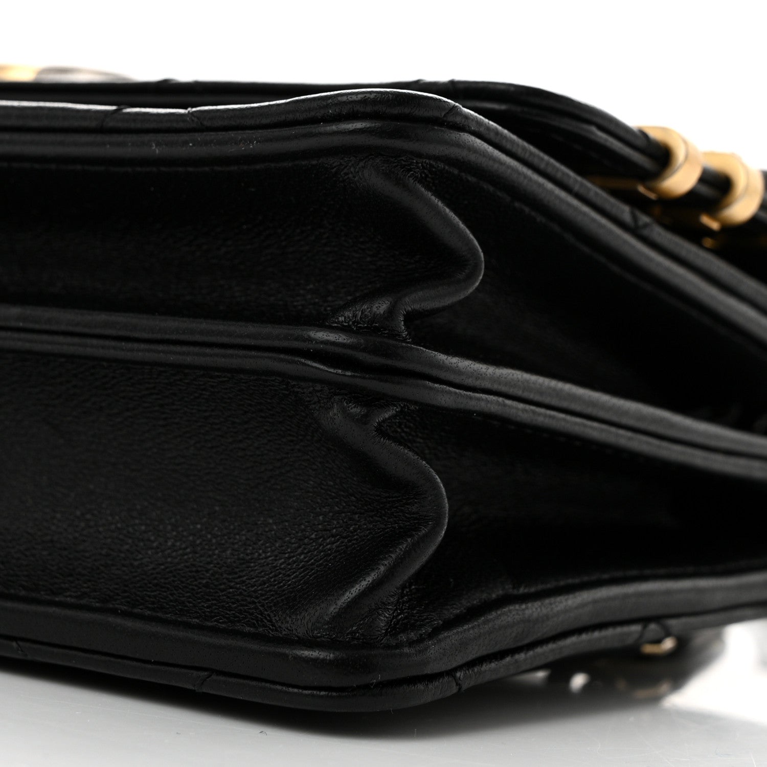 Chanel Lambskin Quilted Coco Clips Mini Wallet On Chain WOC Black 10 of 11