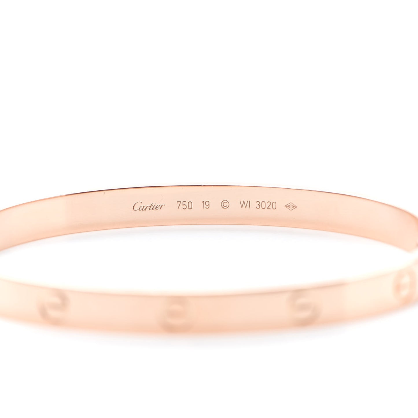 18K Pink Gold LOVE Bracelet 19