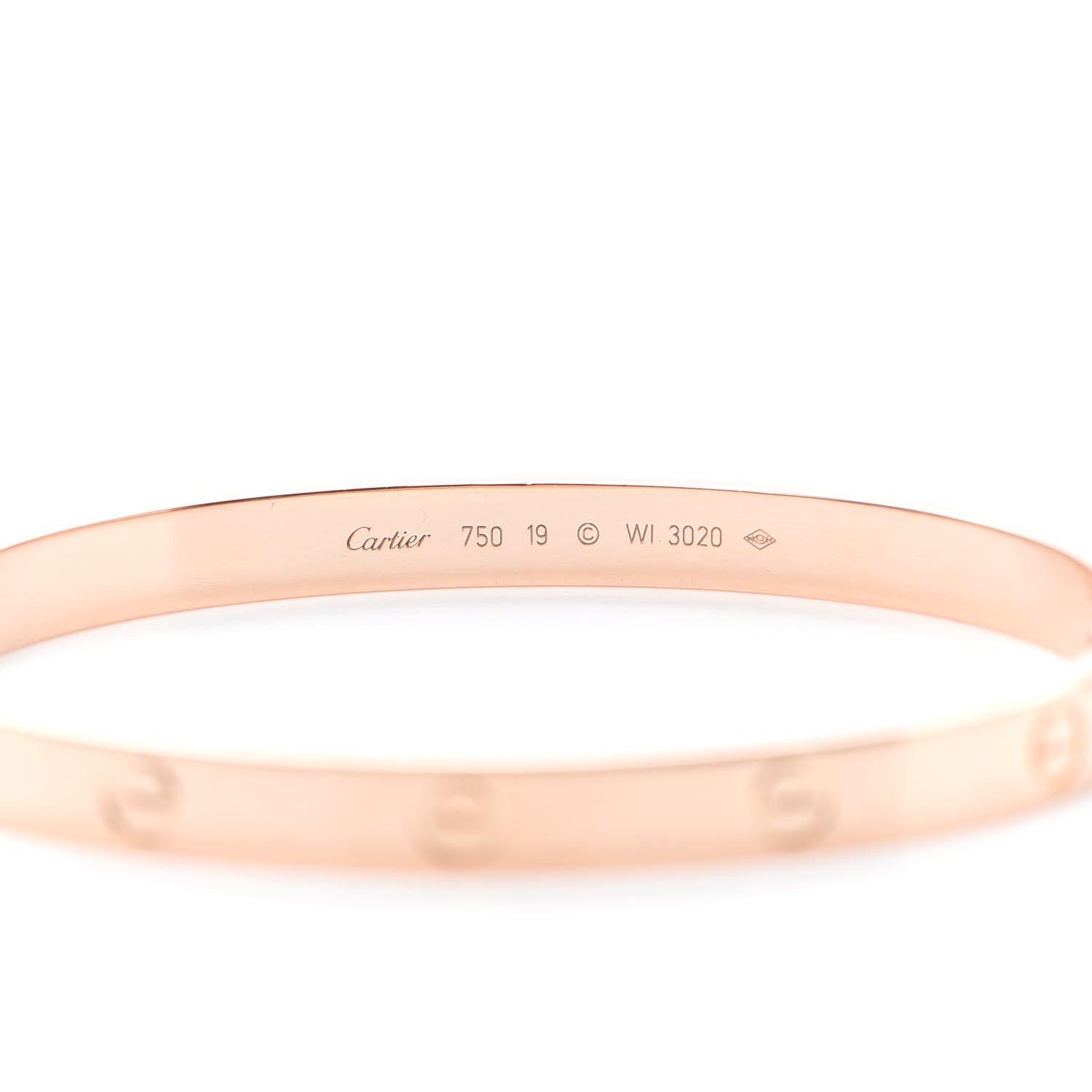 Cartier 18K Pink Gold LOVE Bracelet 19 4 of 7