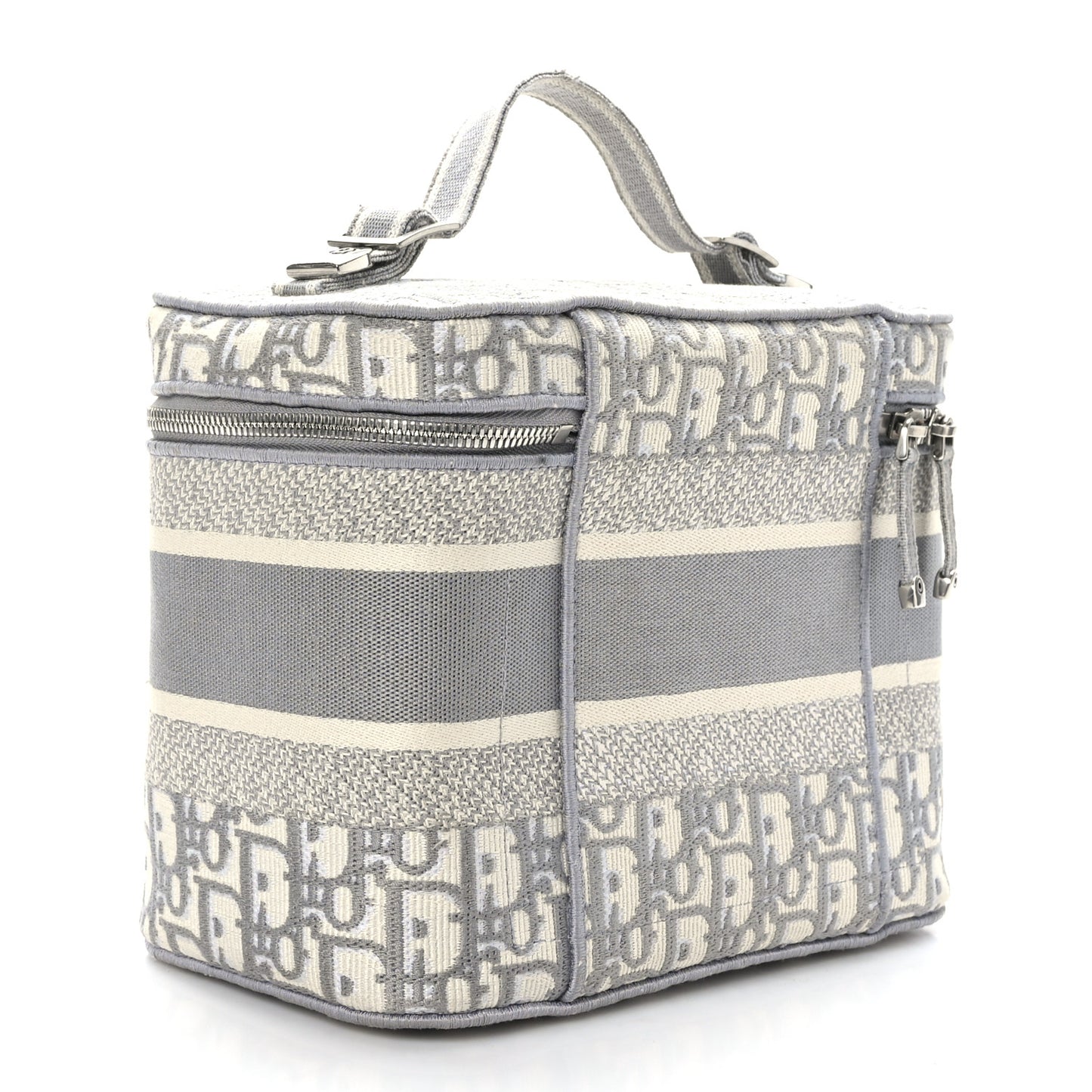 Oblique Diortravel Vanity Case Grey