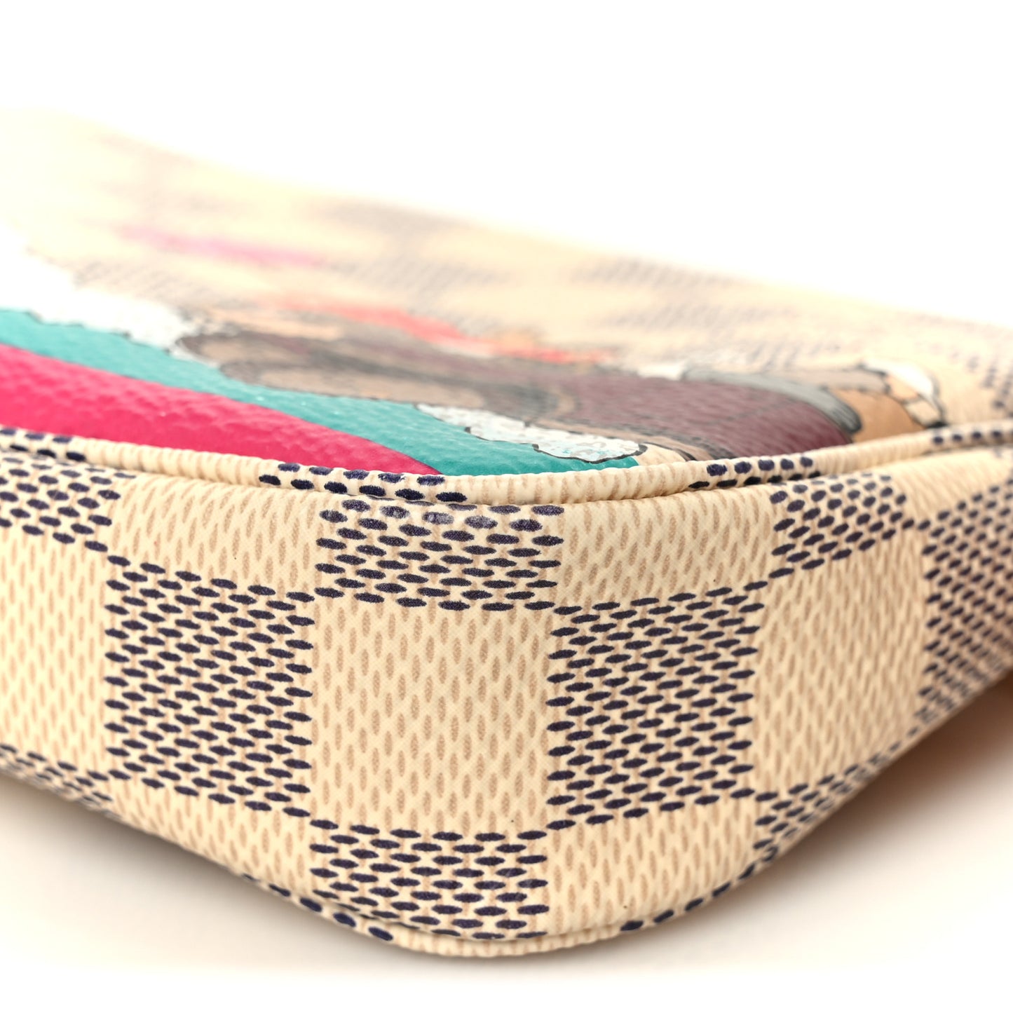 Damier Azur 2015 Christmas Animation Mini Pochette Accessories
