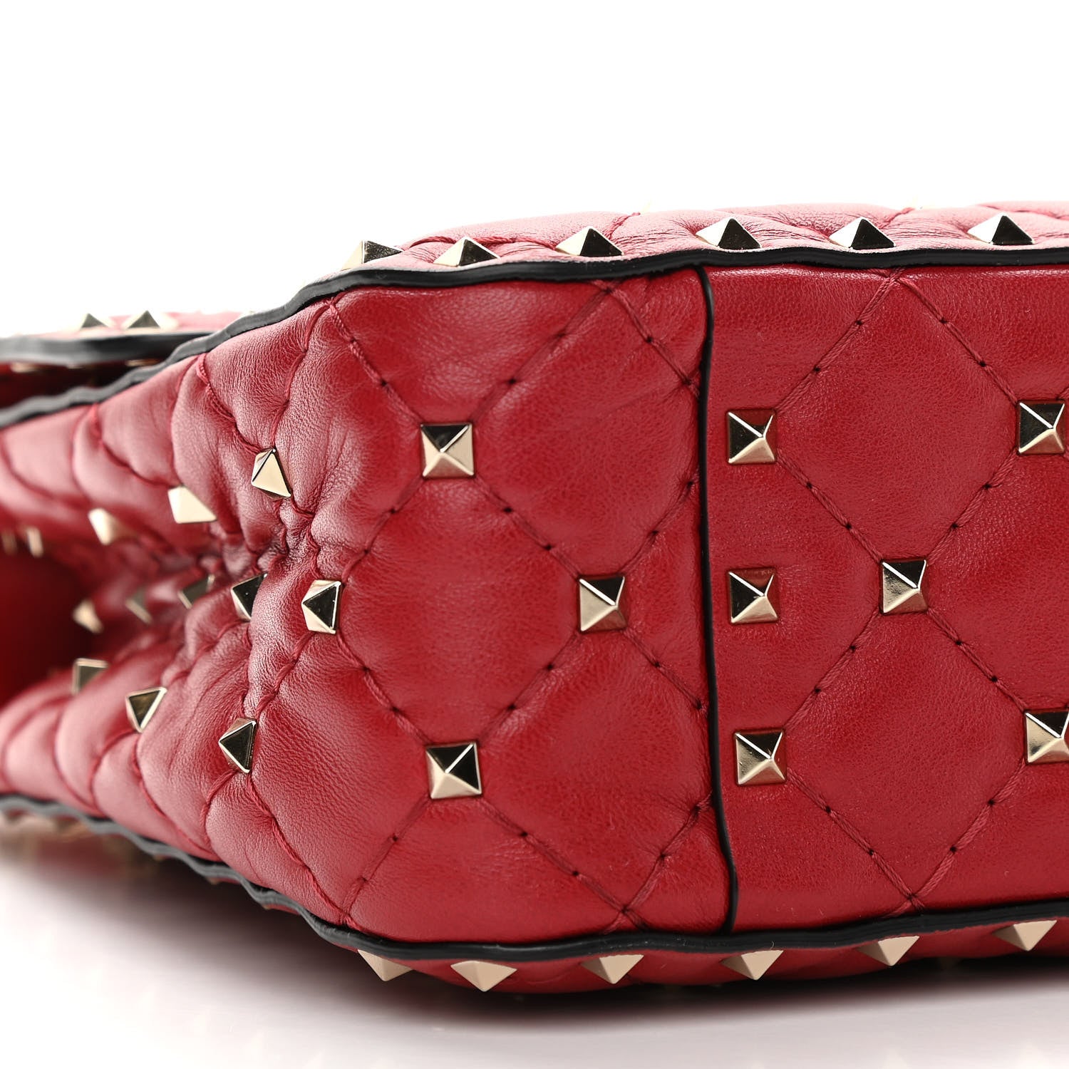 Valentino Garavani Nappa Medium Rockstud Spike Shoulder Bag Rosso Valentino 8 of 10