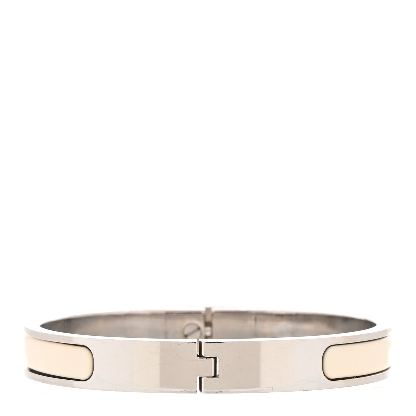 Enamel Mini Clic Kelly Bracelet PM Creme