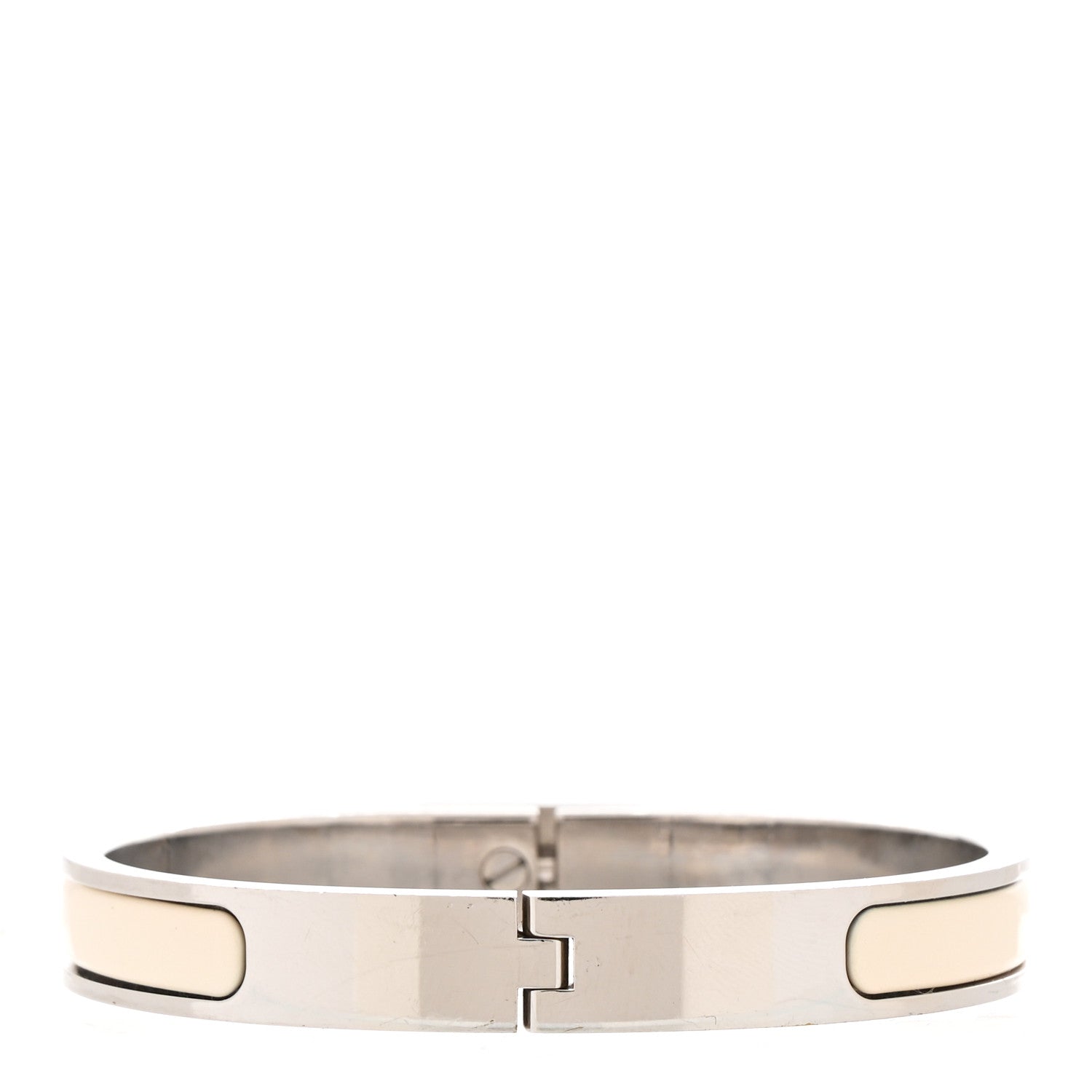 Hermes Enamel Mini Clic Kelly Bracelet PM Creme 3 of 4