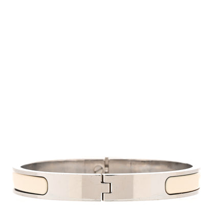 Hermes Enamel Mini Clic Kelly Bracelet PM Creme 3 of 4