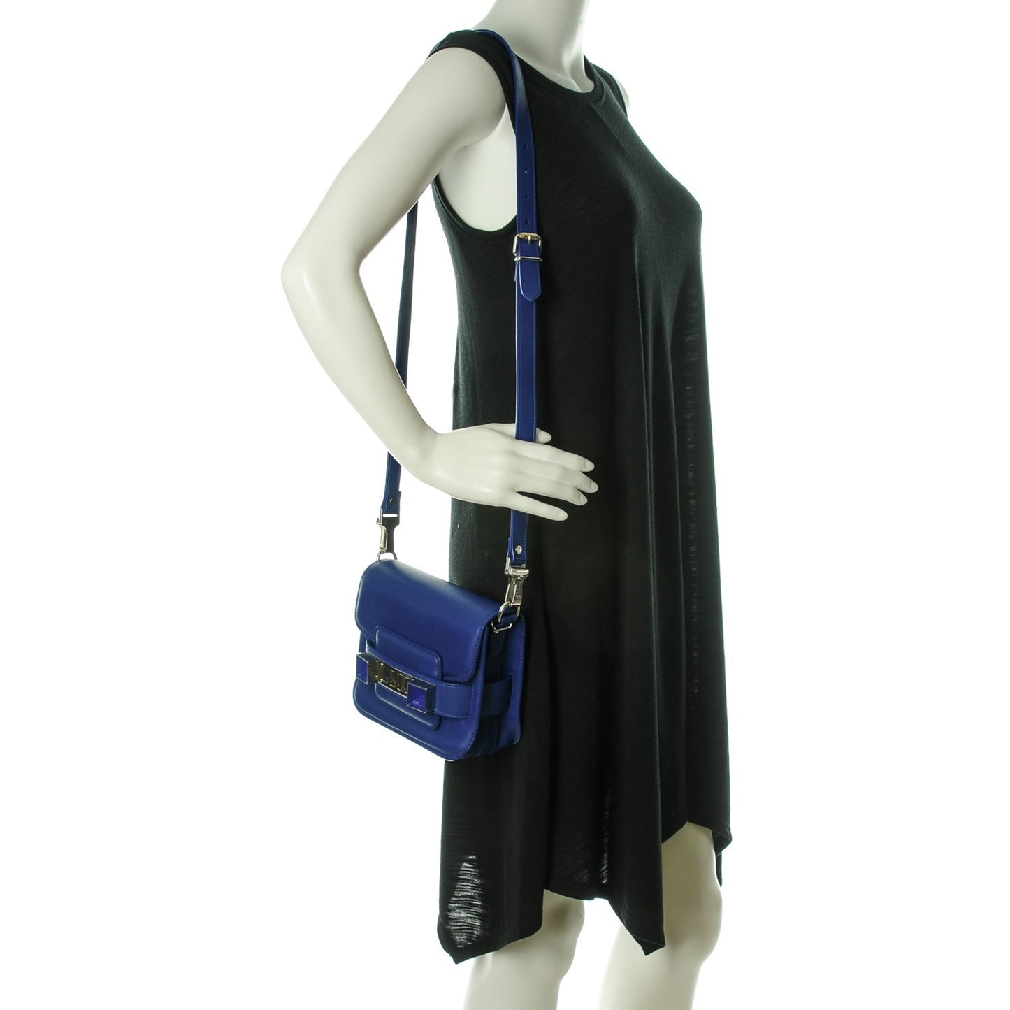 Calfskin Tiny PS11 Shoulder Bag Royal Blue