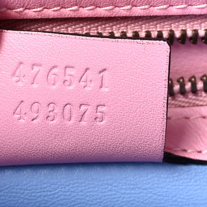 Gucci Snakeskin Sylvie Web Small Queen Margaret Top Handle Bag Pink 7 of 10