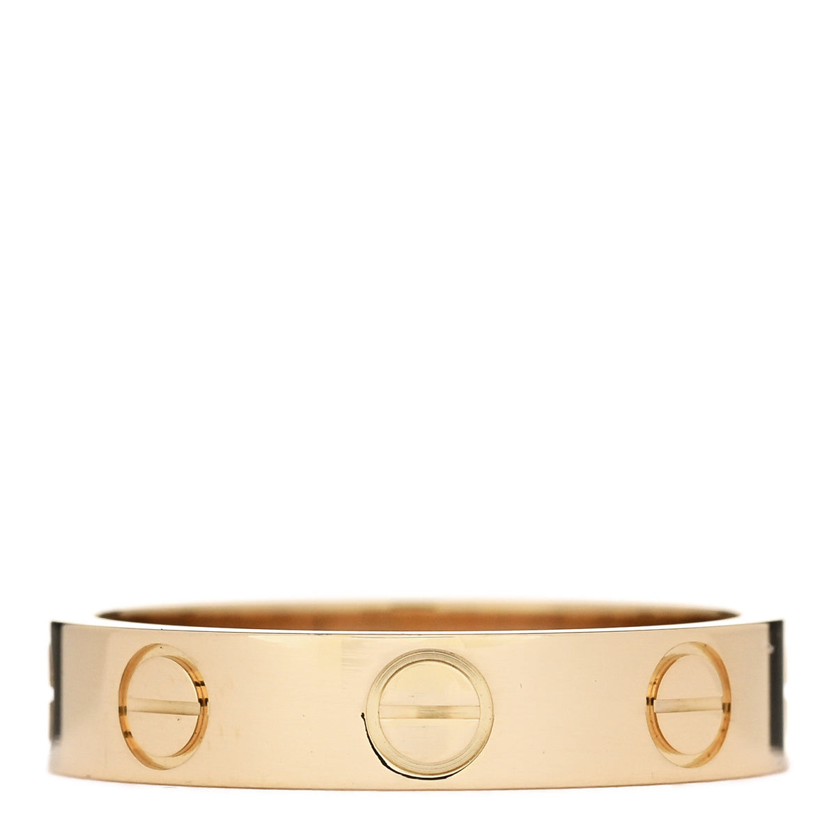 Cartier 18K Yellow Gold 5.5mm LOVE Ring 53 6.5 3 of 5