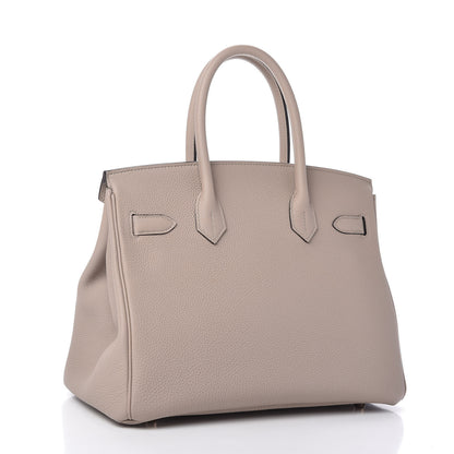 Hermes Togo Birkin 30 Gris Tourterelle 3 of 11