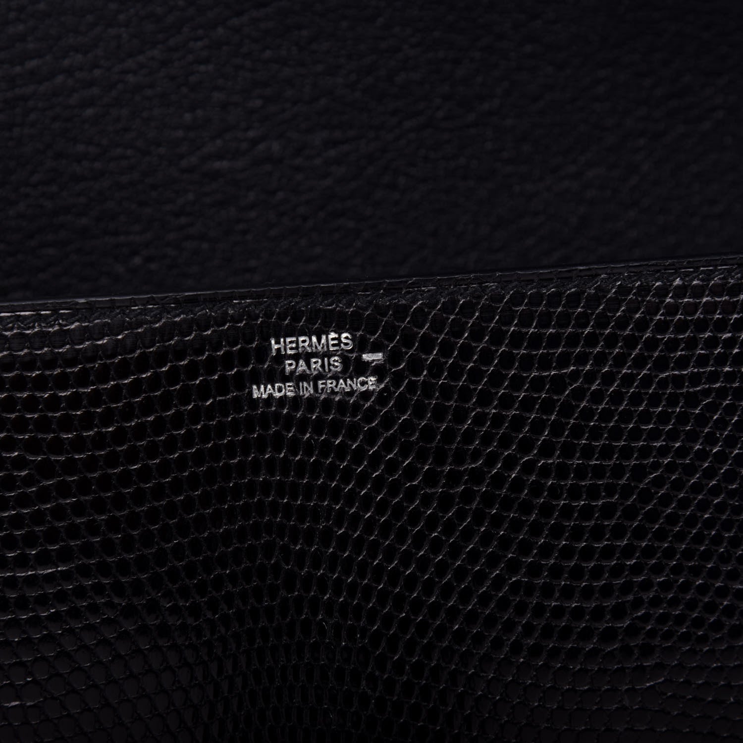 Hermes Lizard Medor Clutch 23 Black 6 of 8