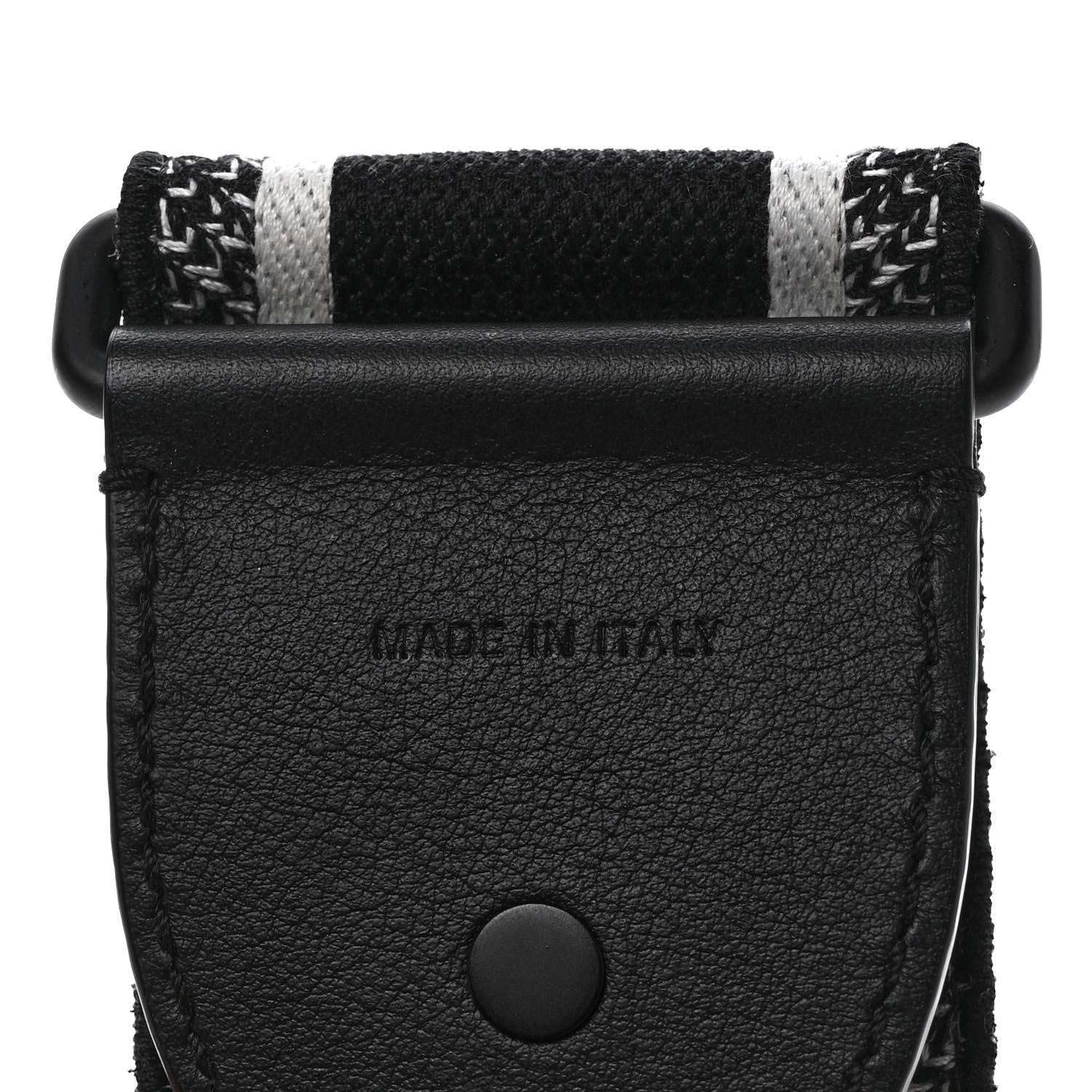 Christian Dior Canvas Embroidered Shoulder Strap Black Ultramatte 5 of 6