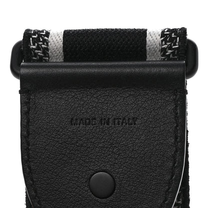 Christian Dior Canvas Embroidered Shoulder Strap Black Ultramatte 5 of 6