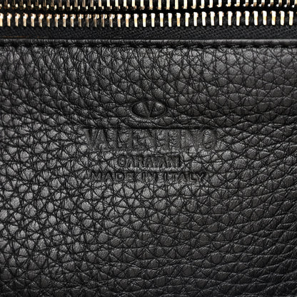 Valentino Garavani Pebbled Calfskin Small Rockstud Flip-Lock Messenger Bag Black 6 of 13