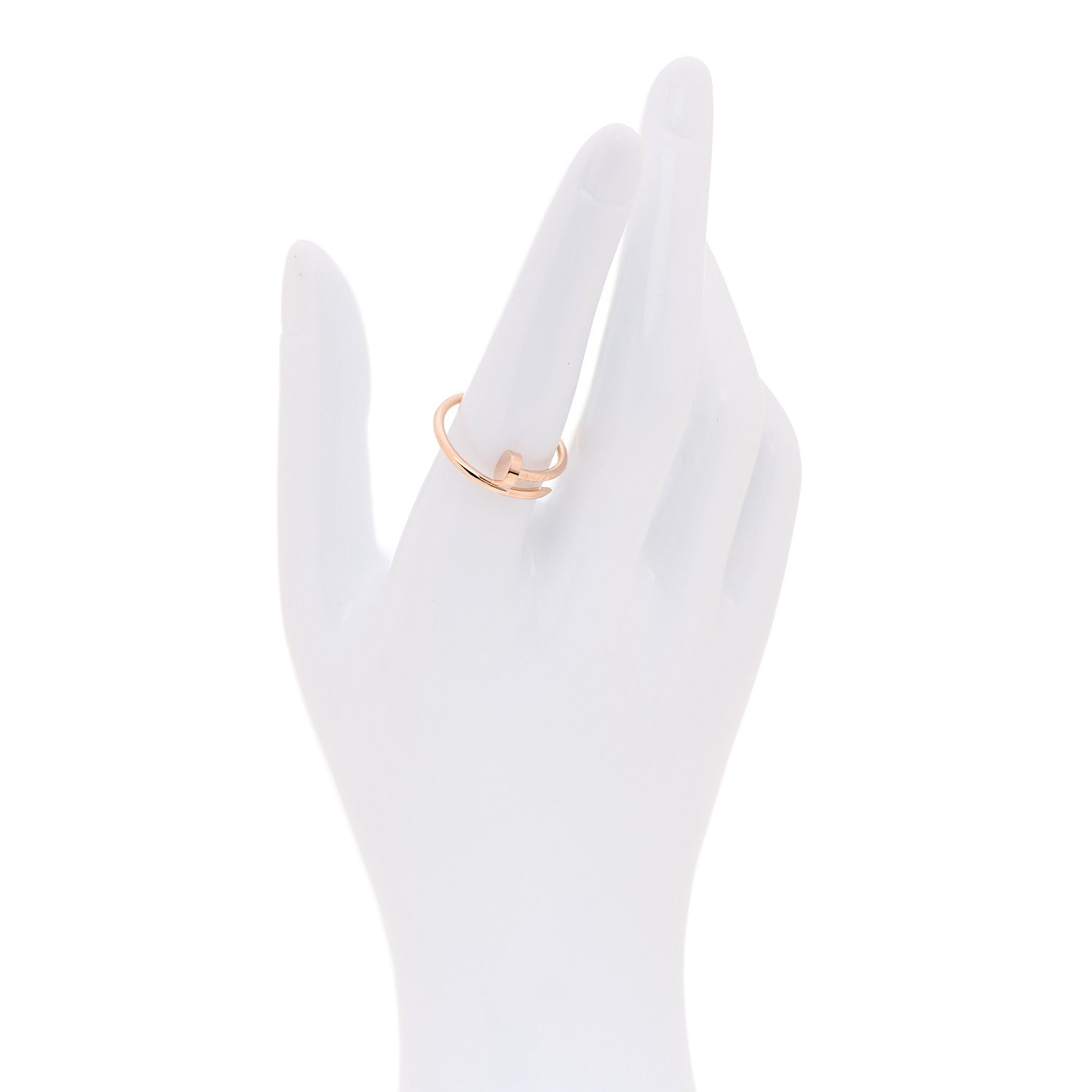 Cartier 18K Pink Gold Small Juste Un Clou Ring 56 7.5 2 of 5