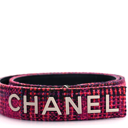 Chanel Tweed Logo Belt 80 32 Multicolor 2 of 7