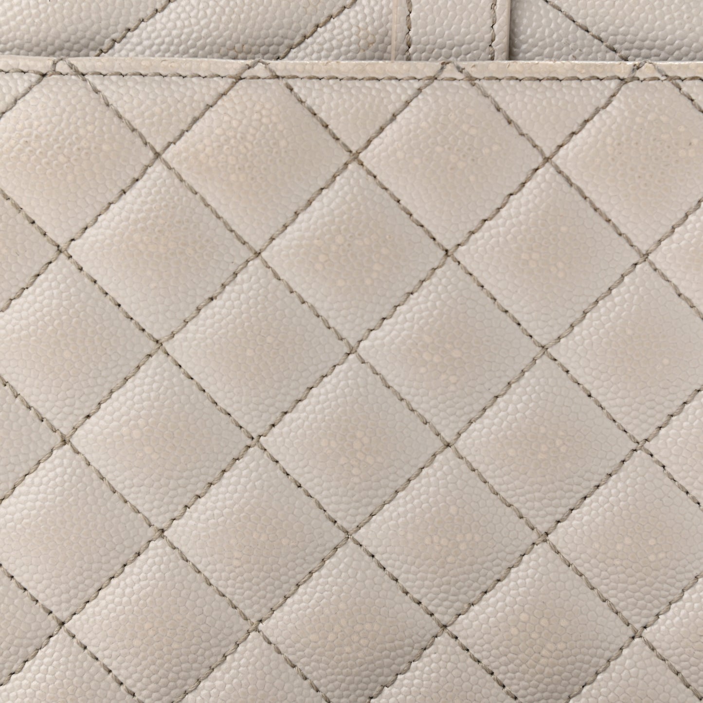 Grain De Poudre Textured Mixed Matelasse Medium Triquilt Monogram Satchel Granite