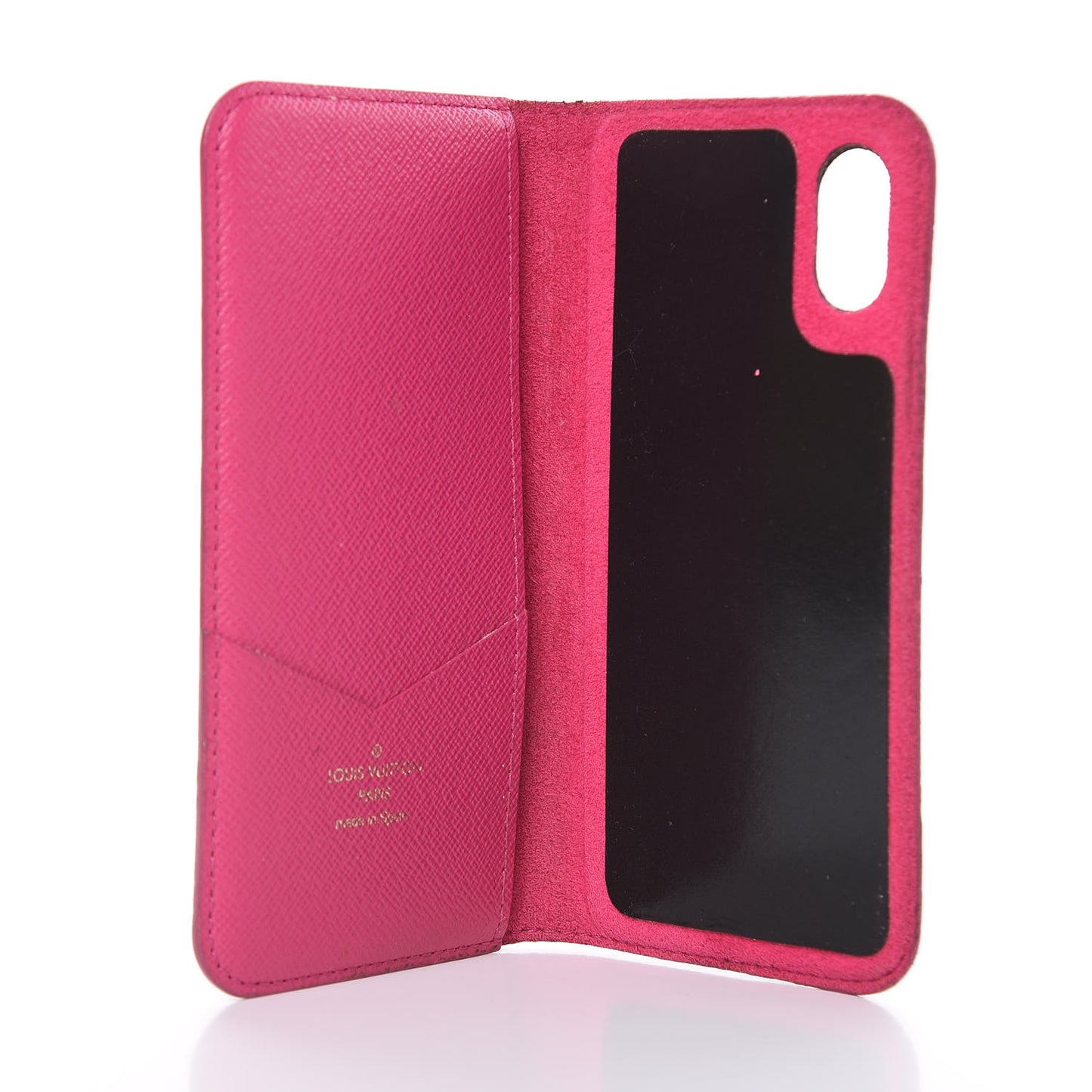 Monogram iPhone X Folio Case Rose Pop