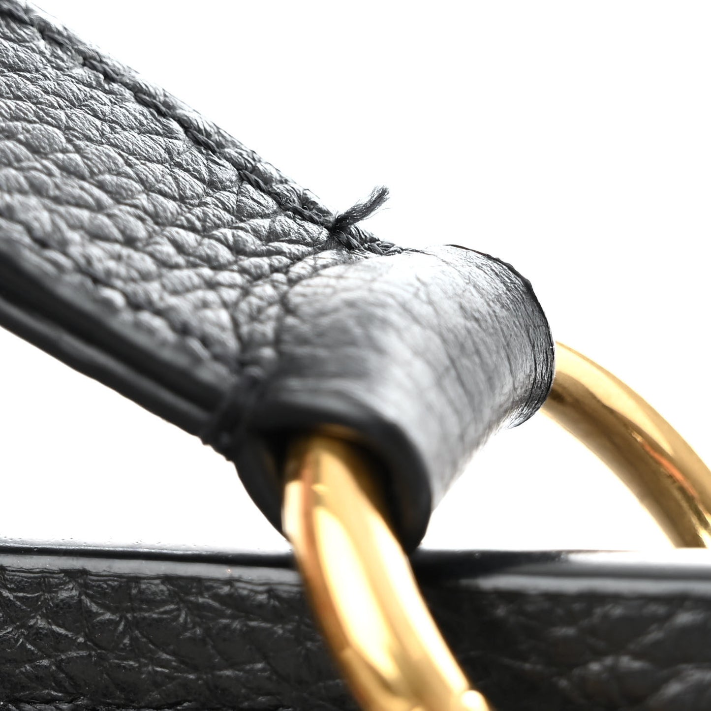 Small Classic Grain Calfskin Amberley Satchel Black